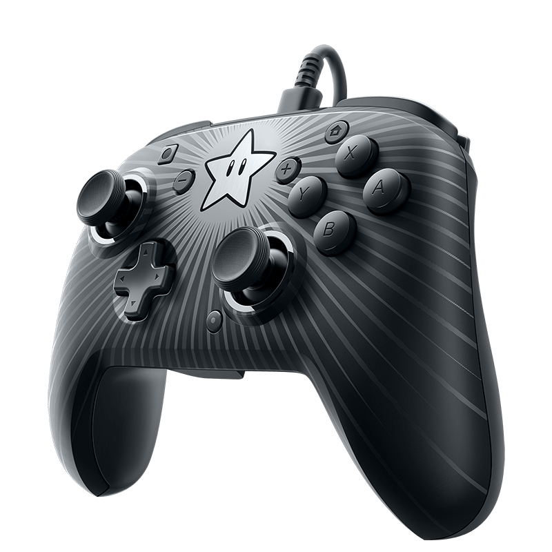 PDP Faceoff Wired Pro Controller- Star Mario – image 2
