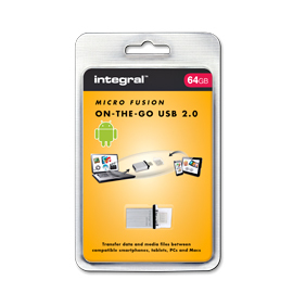 Integral 64GB Micro Fusion USB2.0 OTG – image 2