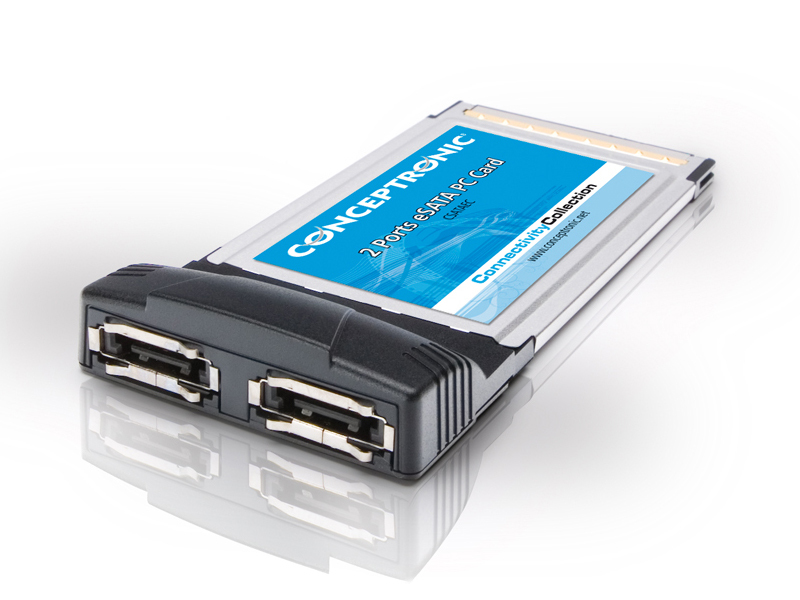 Conceptronic 2-ports eSATA PC Card – image 3
