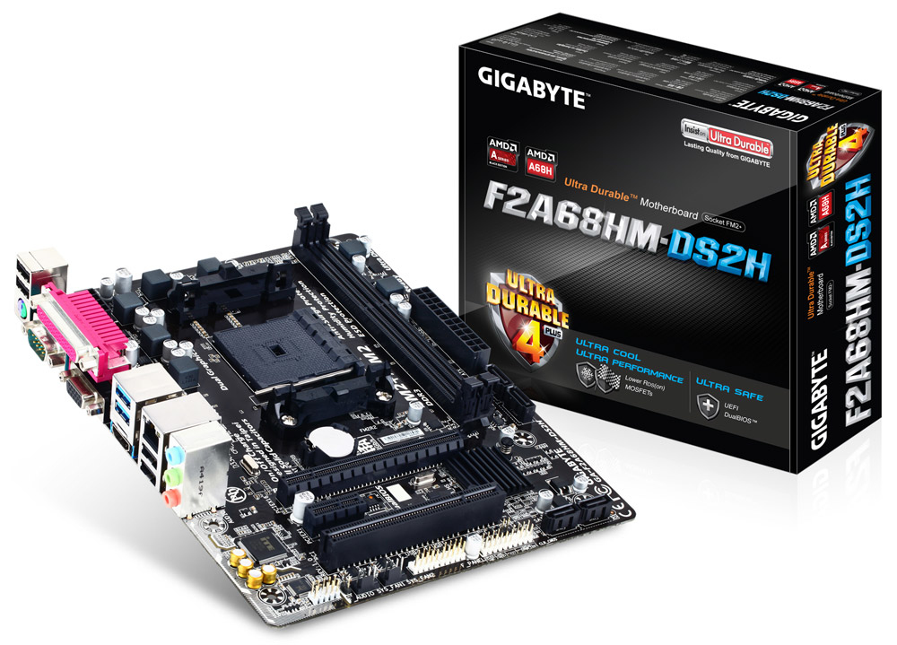 GIGABYTE GA-F2A68HM-DS2H AMD A68H Socket FM2+ micro ATX – image 3