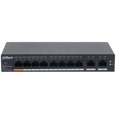 Dahua Technology CS4010-8GT-60 Managed L2 Gigabit Ethernet (10/100/1000) Power over Ethernet (PoE) Desktop/Wall-Mounting Black – image 3