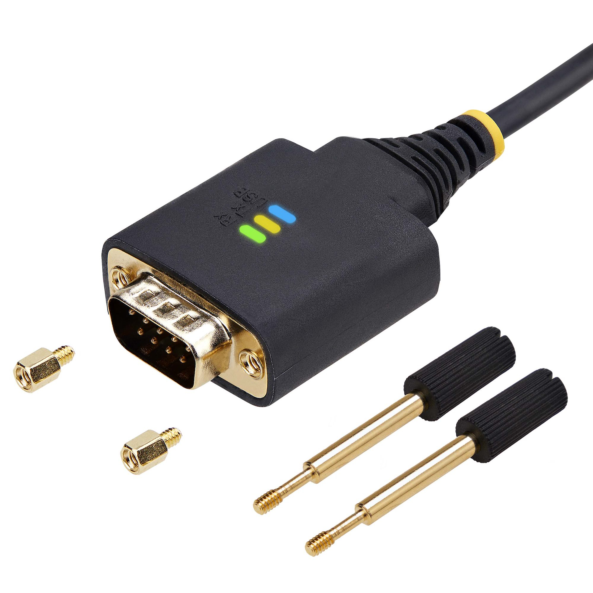 Resim StarTech.com 1P6FFC-USB-SERIAL 2m USB - DB9 Seri Adaptör Kablosu, Siyah