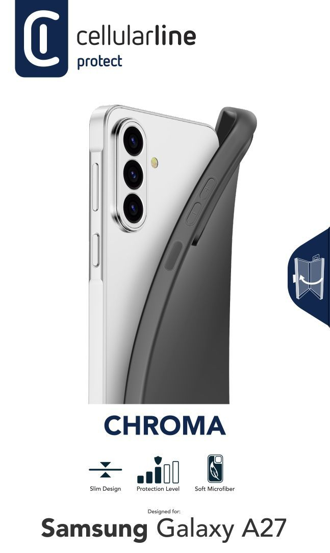 Cellularline CHROMA RUBBER CASE GALAXY A27 BLACK – image 7