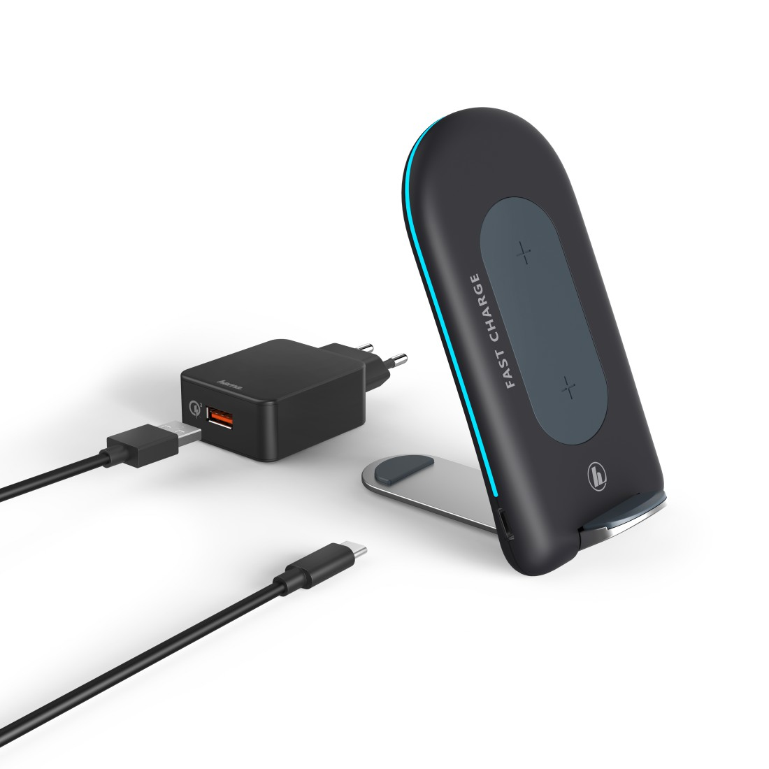 Hama QI-FC15S Mobile phone Anthracite AC Wireless charging Indoor – image 1