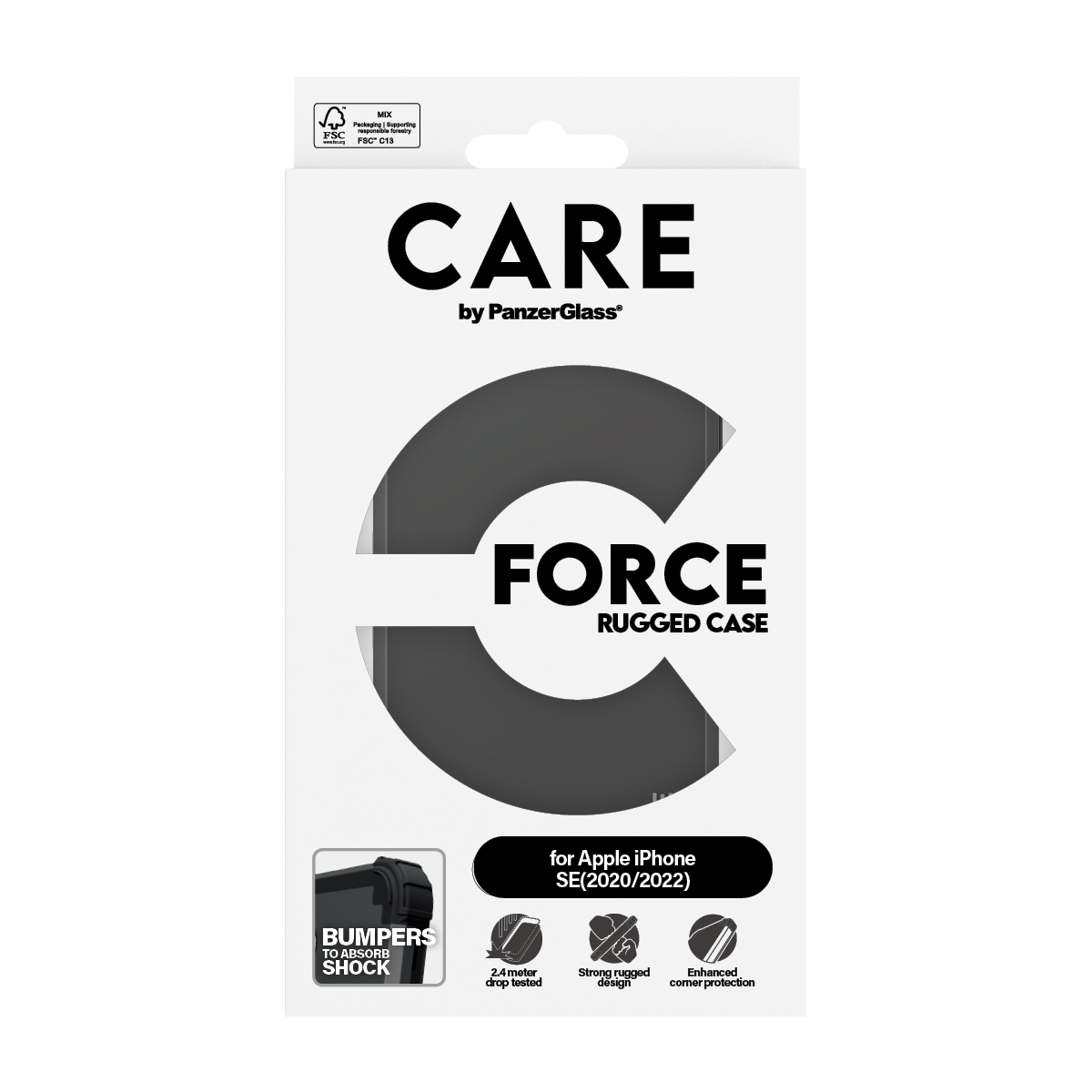 PanzerGlass CARE™ by PanzerGlass® Case Black FORCE iPhone SE (2020, 2022) – image 3