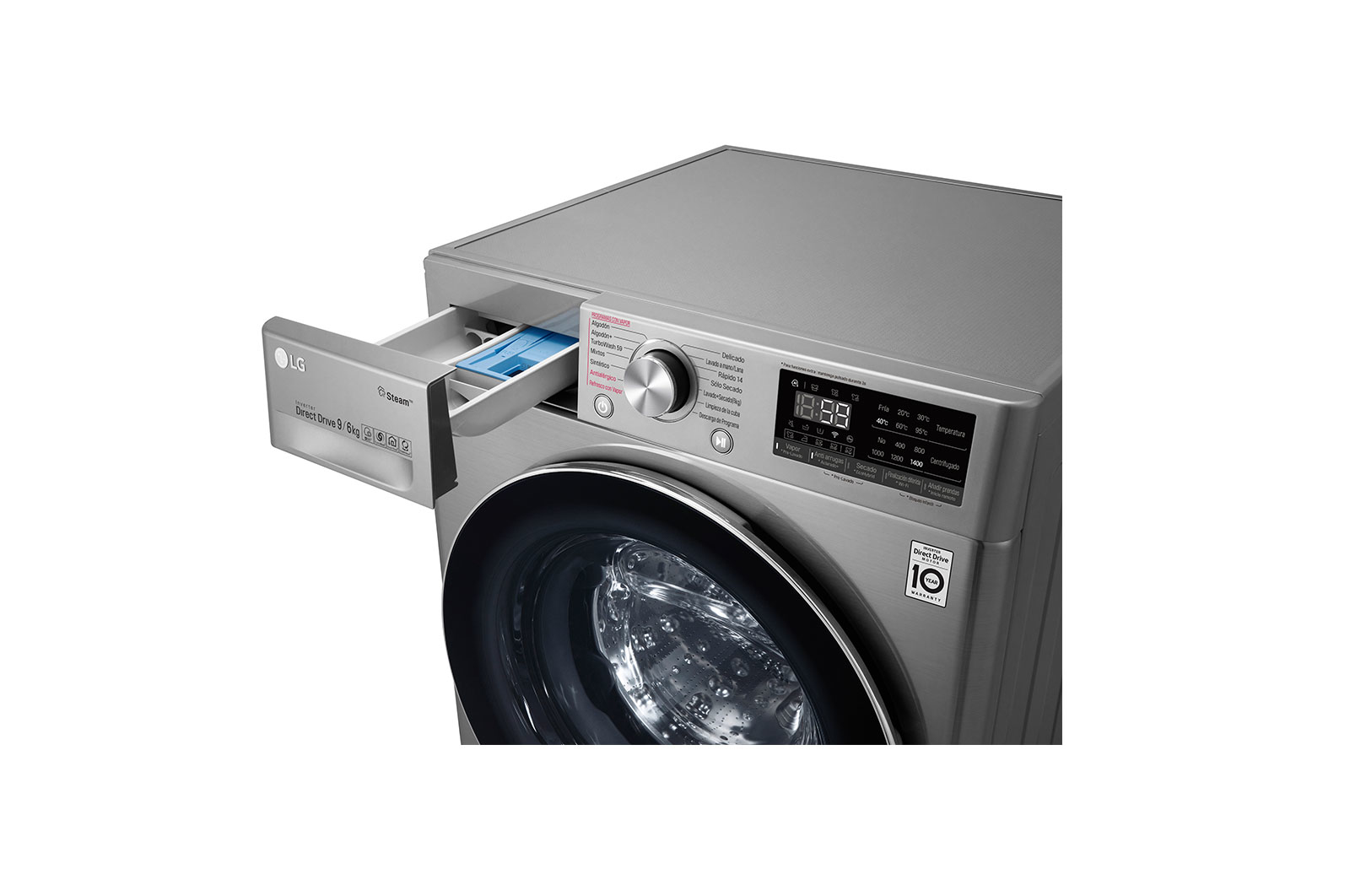 LG F4DV709H2T washer dryer Freestanding Front-load Stainless steel – image 5