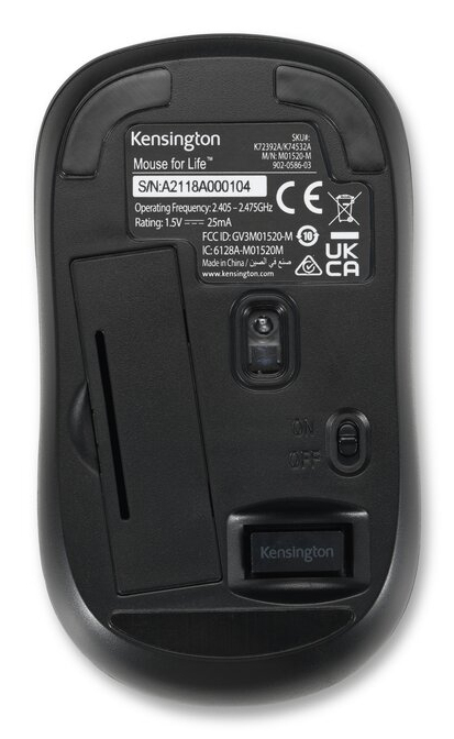 Kensington K72392WWA mouse Universal Ambidextrous RF Wireless Optical 1000 DPI – image 3