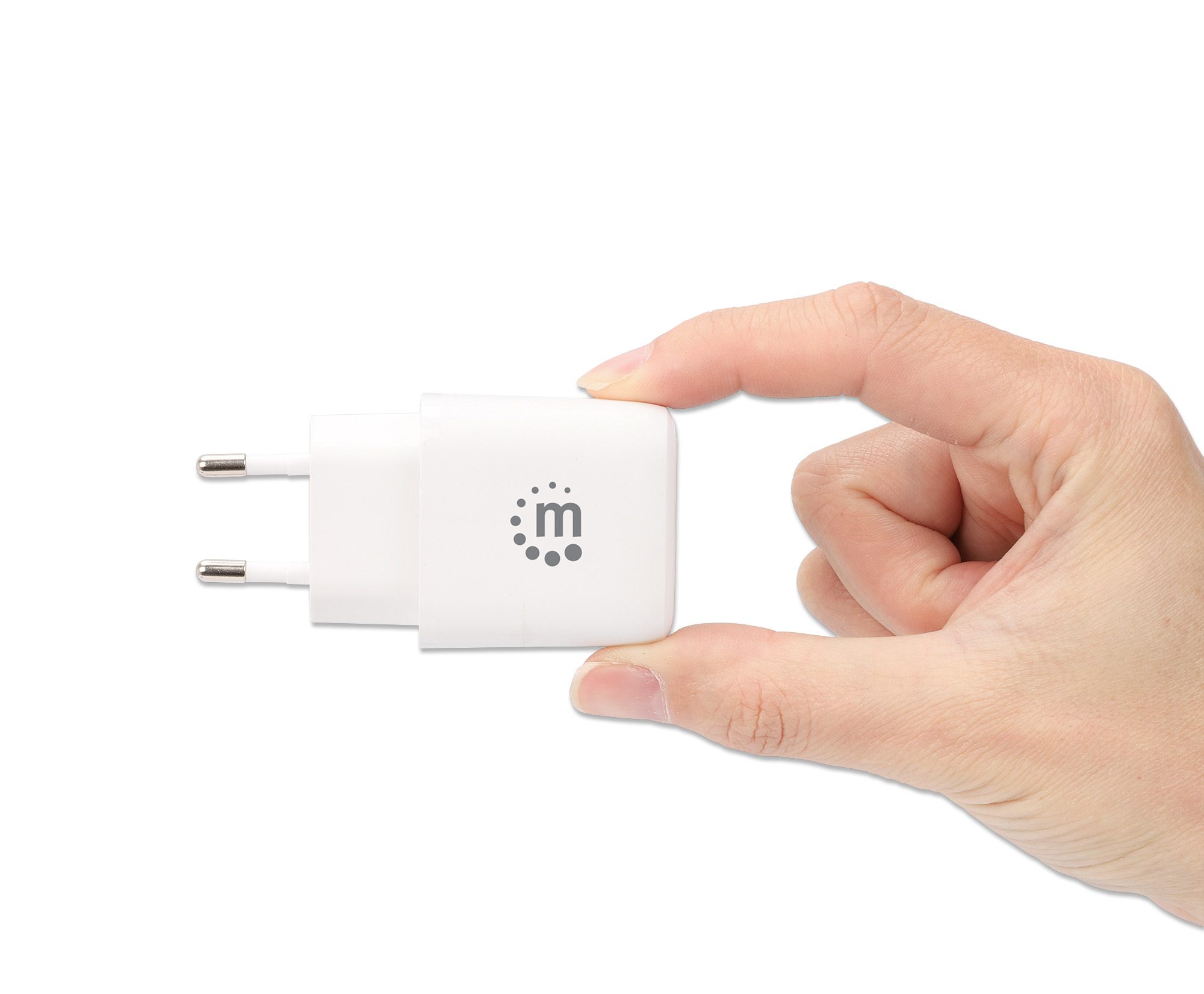 Manhattan Wall/Power Mobile Device Charger (Euro 2-pin), USB-C and USB-A ports, USB-C Output: – image 8