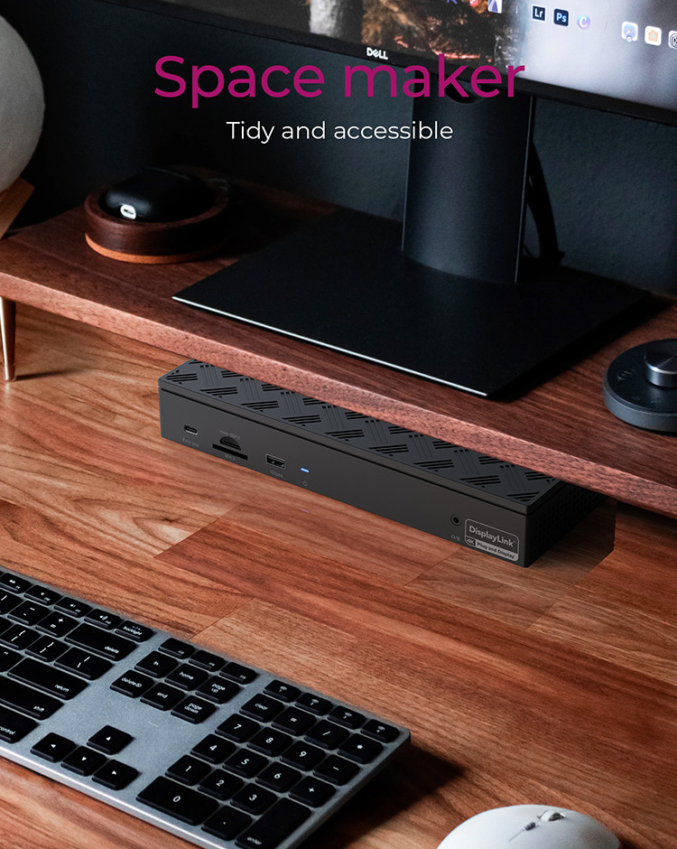 ICY BOX 17-in-1 DisplayLink Notebook DockingStation – image 3