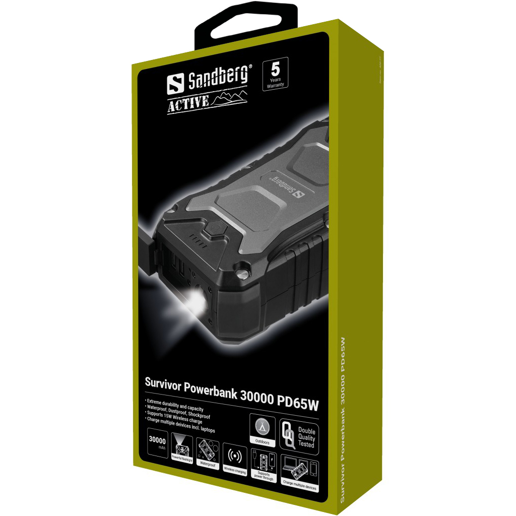 Sandberg Survivor Powerbank 30000 PD65W – image 6