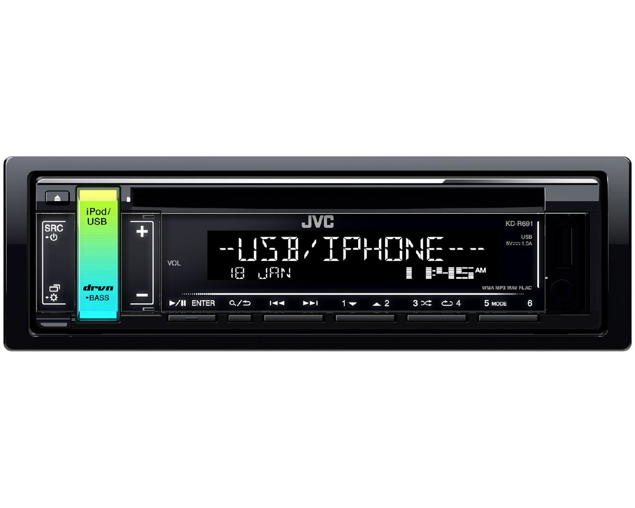 JVC KD-R691 1-DIN CD Receiver – image 1