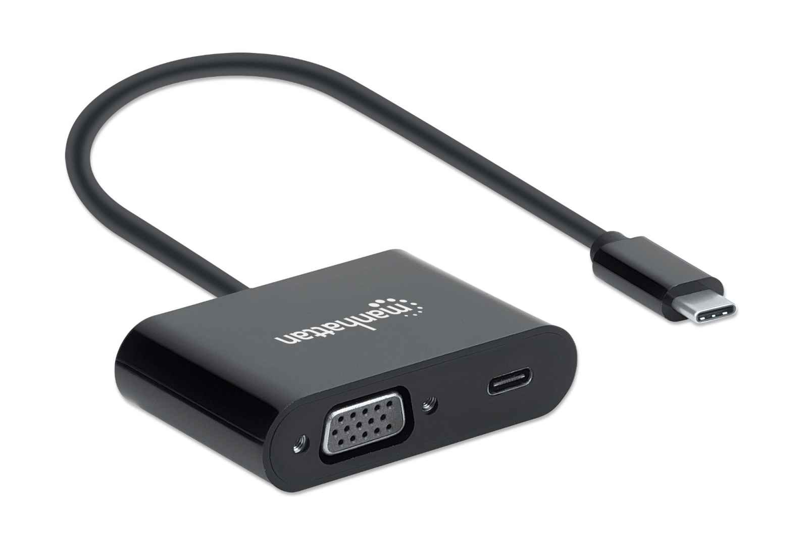 Manhattan USB-C to VGA and USB-C (inc Power Delivery), 1080p@60Hz – image 3