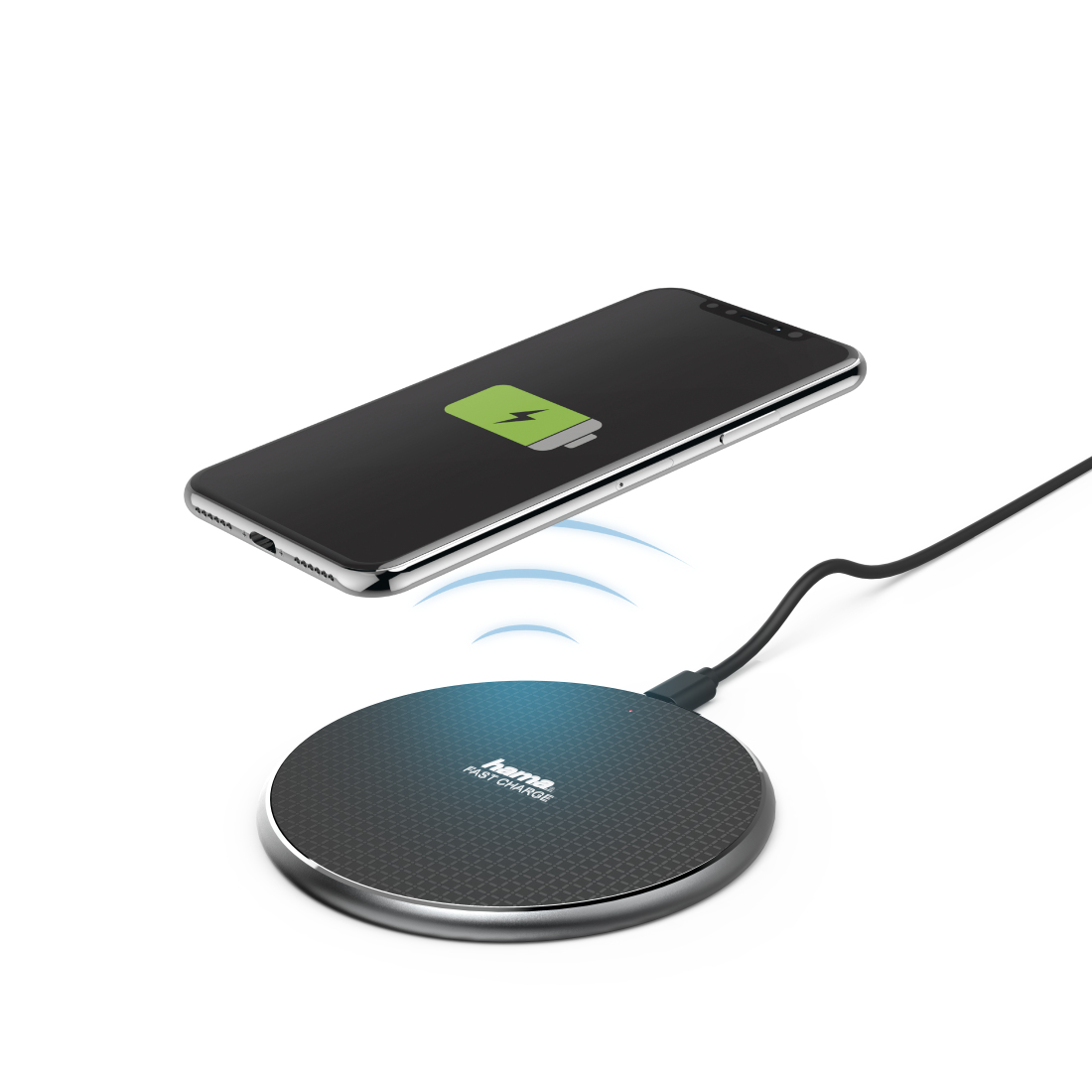 Hama QI-FC10 Smartphone Black USB Fast charging Indoor