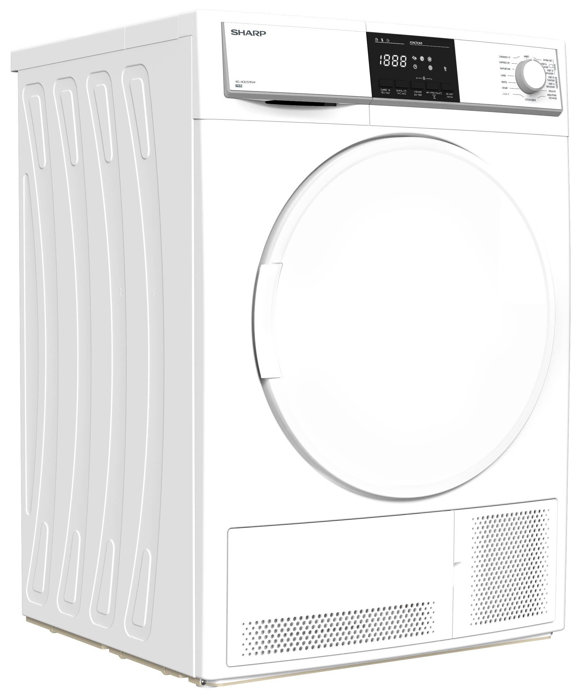 Sharp KD-HCB7S7PW91 tumble dryer Freestanding Front-load – image 2