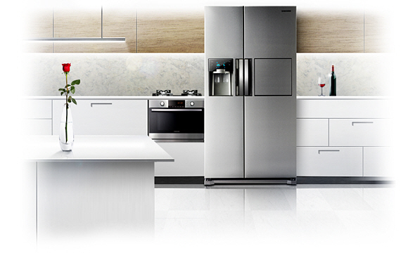 Samsung RS54HDRPBSR side-by-side refrigerator Freestanding – image 4