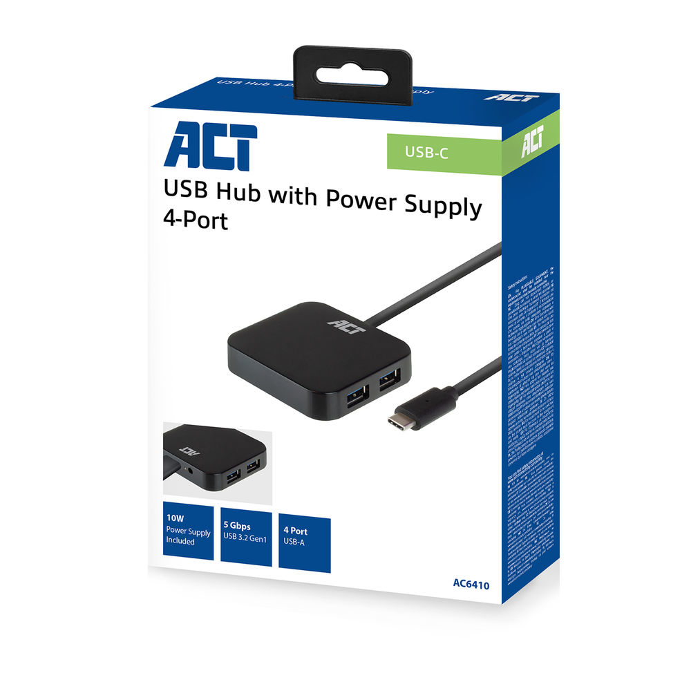 ACT USB-C hub 3.0 4 port, USB-A – image 6
