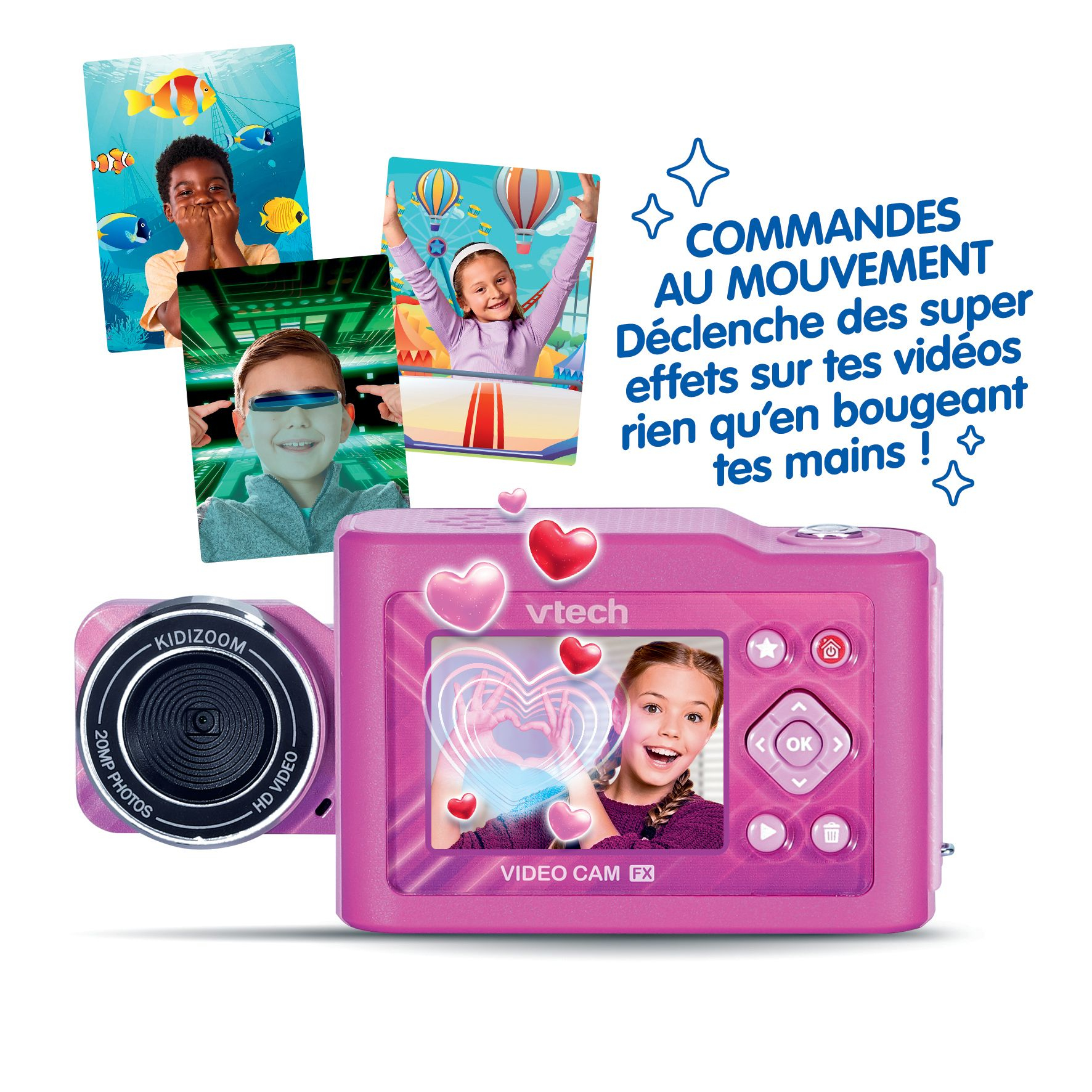 VTech KidiZoom Video Cam FX rose – image 4