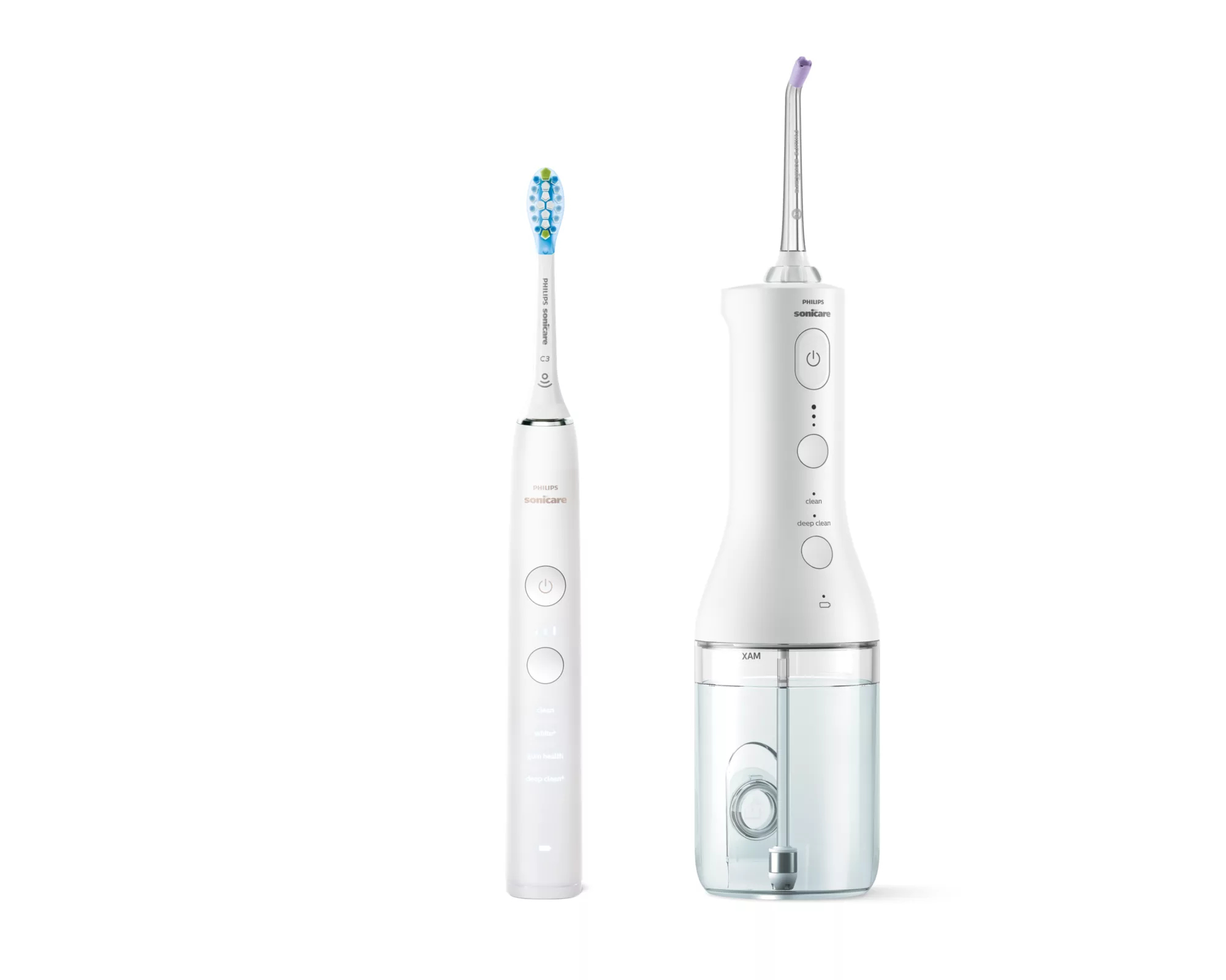 Philips DiamondClean 9000 HX3866/41 Electric toothbrush & cordless water flosser bundle