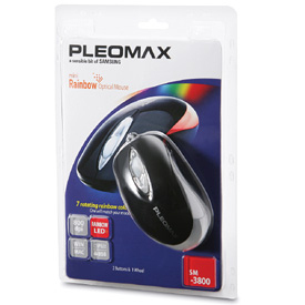 Samsung Rainbow Mini Optical Mouse, Black