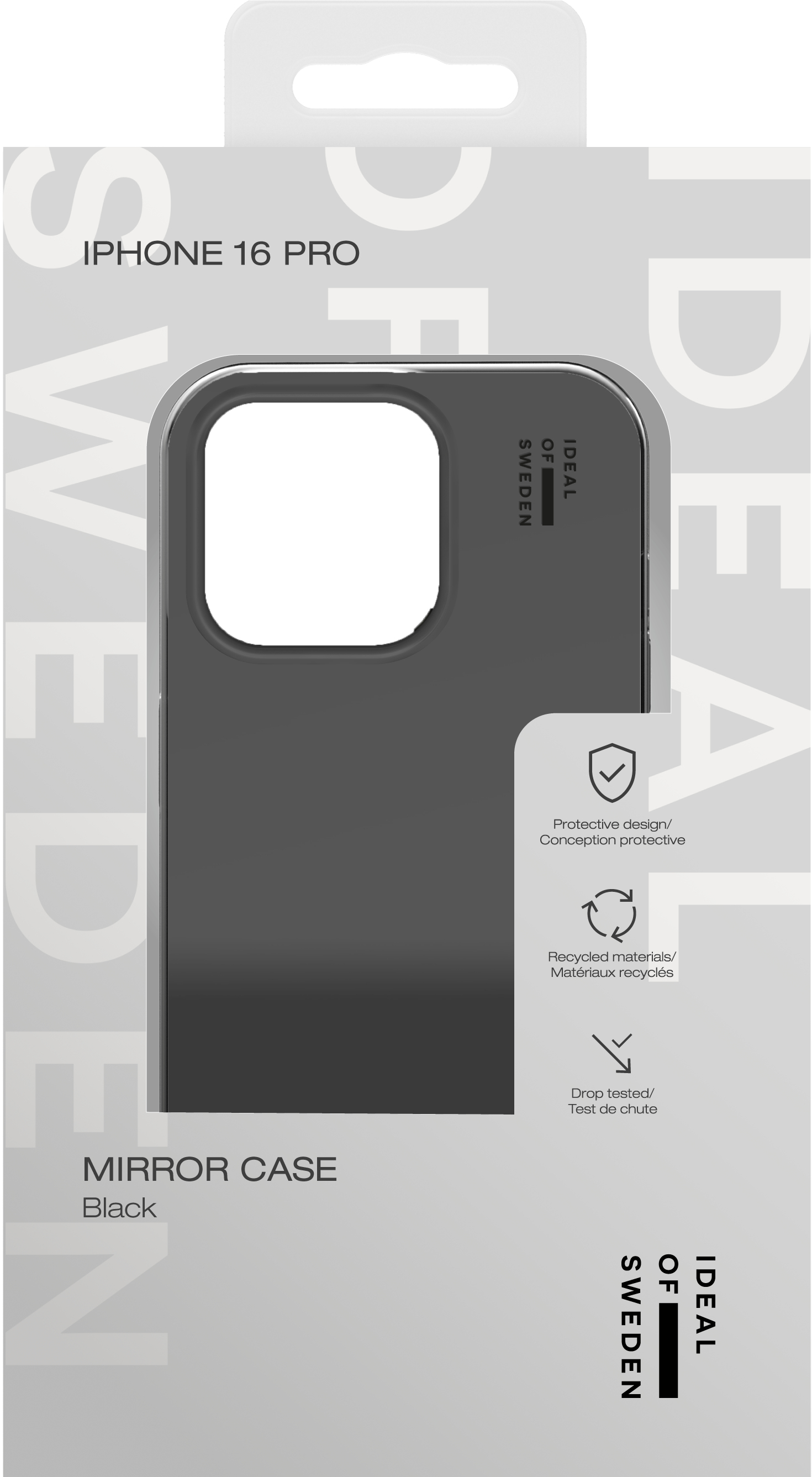 iDeal of Sweden Mirror Case iPhone 16 Pro Mirror Black – image 3
