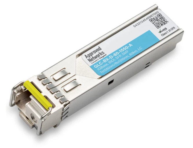 Legrand GLC-BX-D-80-1550-A network transceiver module Fiber optic 1000 Mbit/s SFP 1550 nm