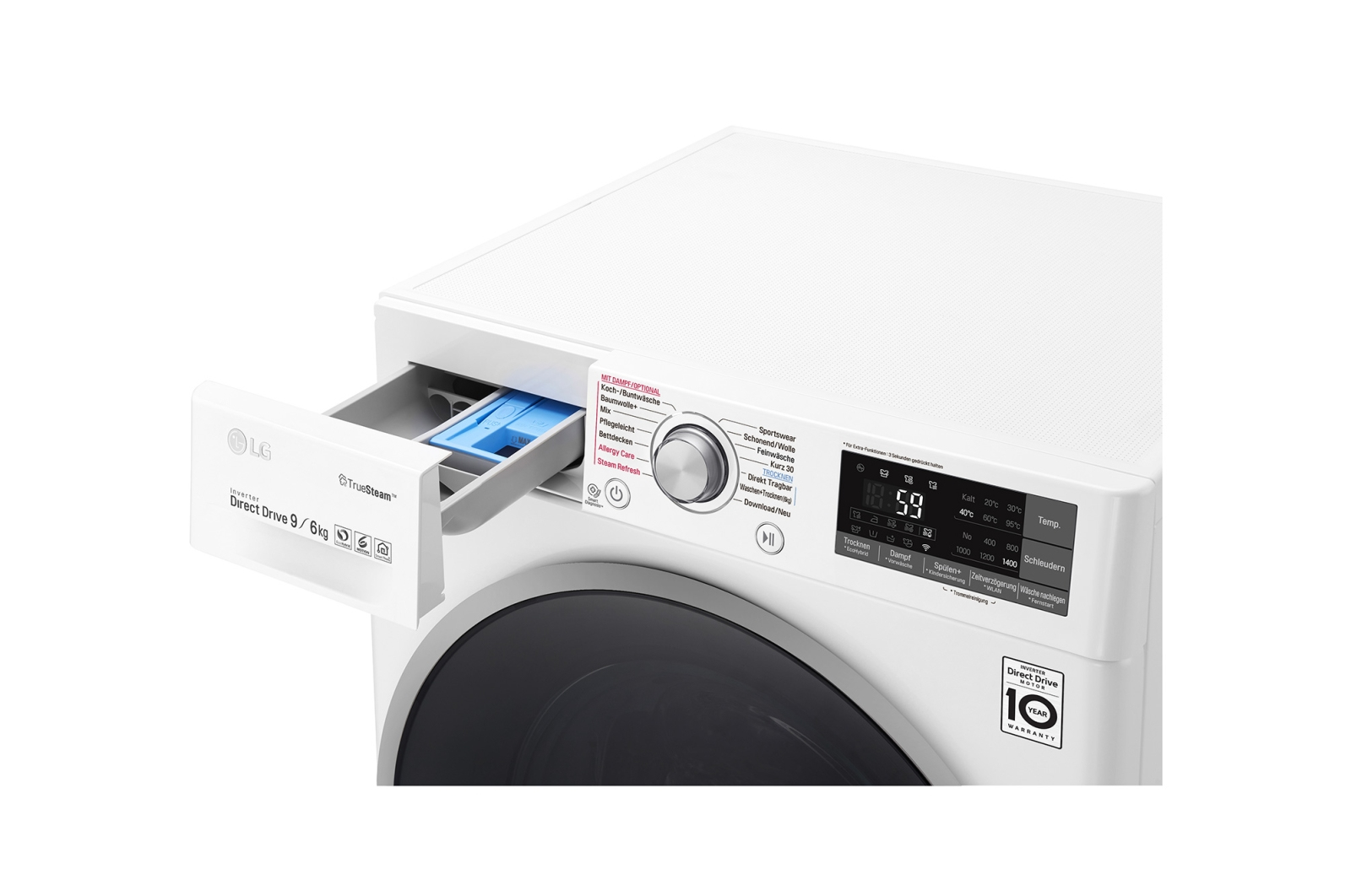LG F14WD96EH1 washer dryer Freestanding Front-load White – image 5