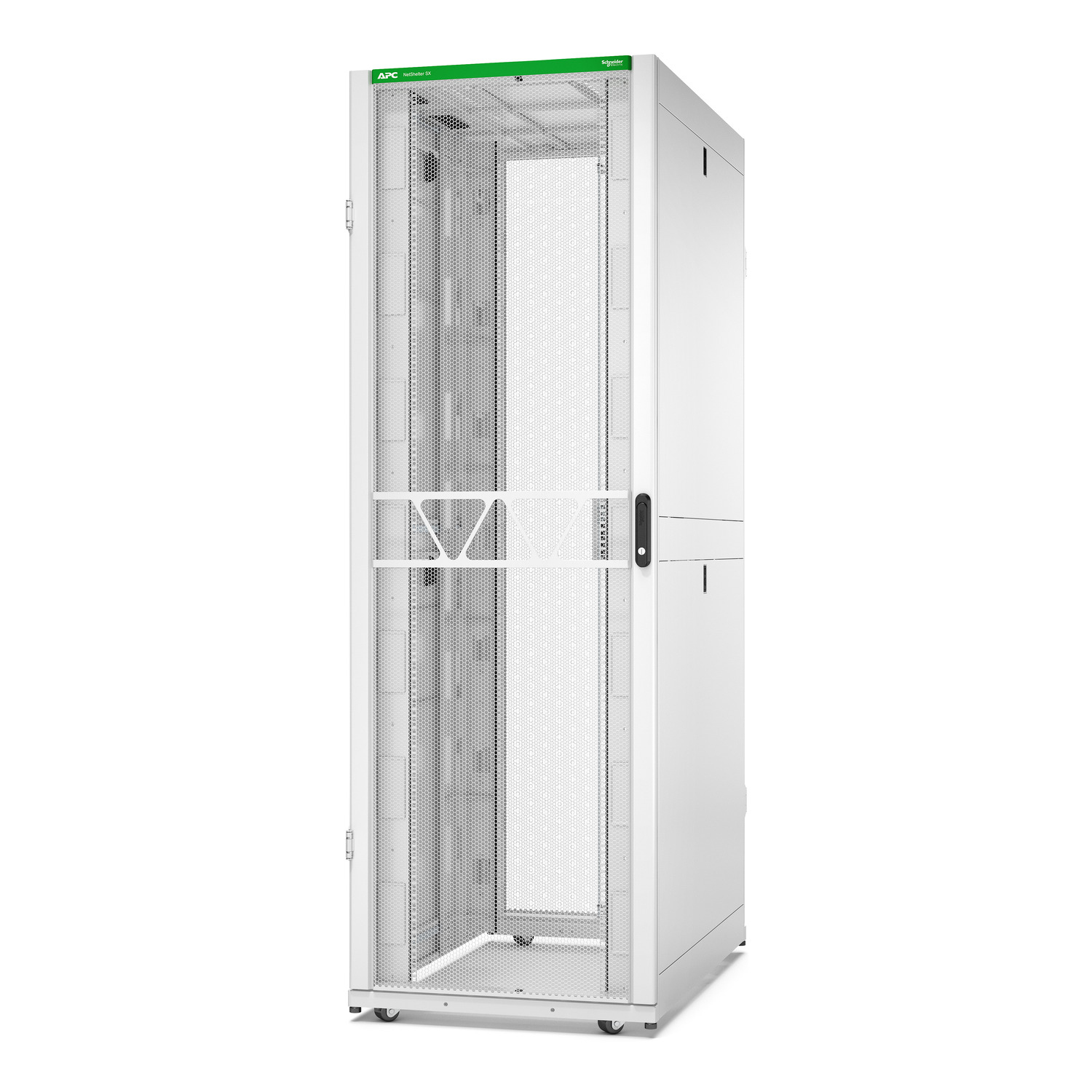 APC NetShelter SX Gen 2 - Rack cabinet - 2258H x 750W x 1200D mm, with Sides - floor-standing - white - 48U - 19" - TAA Compliant - for P/N: SMT1000RM1U, SMT750RM1U, SRTL10KRM4UT, SRTL5KRM2UI-HW, SRTL5KRM2UT-HW, SRTL8KRM4UT