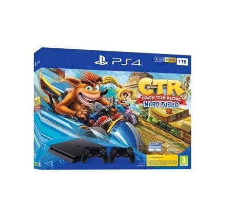 Sony Interactive Entertainment PlayStation 4 + Dualshock V2 + Crash Team Racing Nitro-Fueled