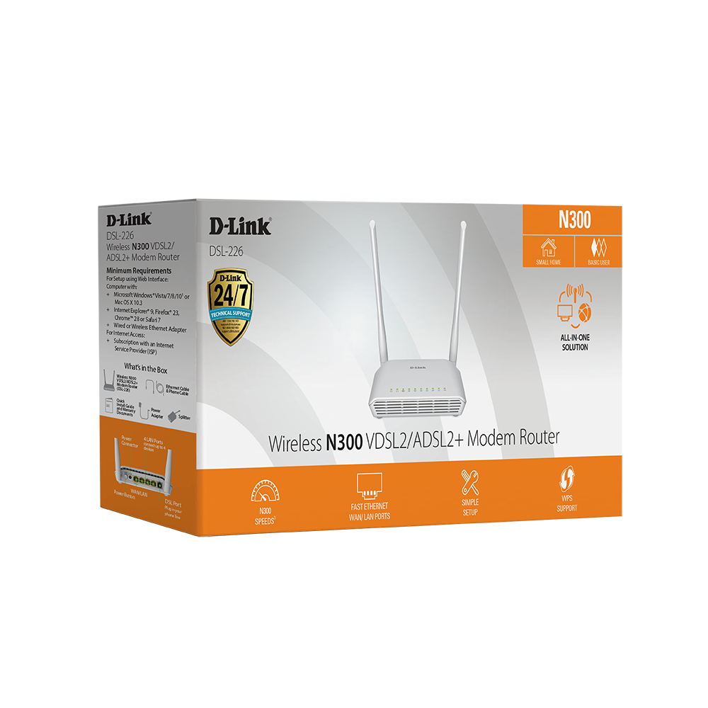 D-Link DSL-226 wireless router Fast Ethernet Single-band (2.4 GHz) White – image 4