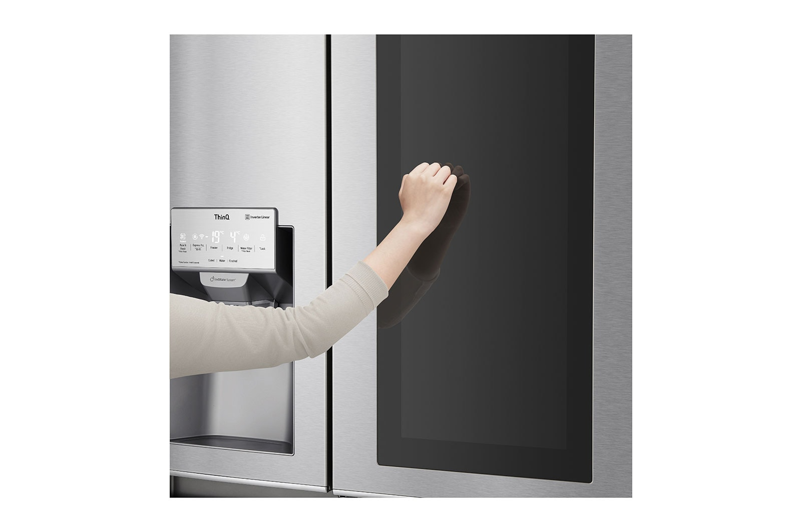 LG GSX960NECE side-by-side refrigerator Freestanding – image 4