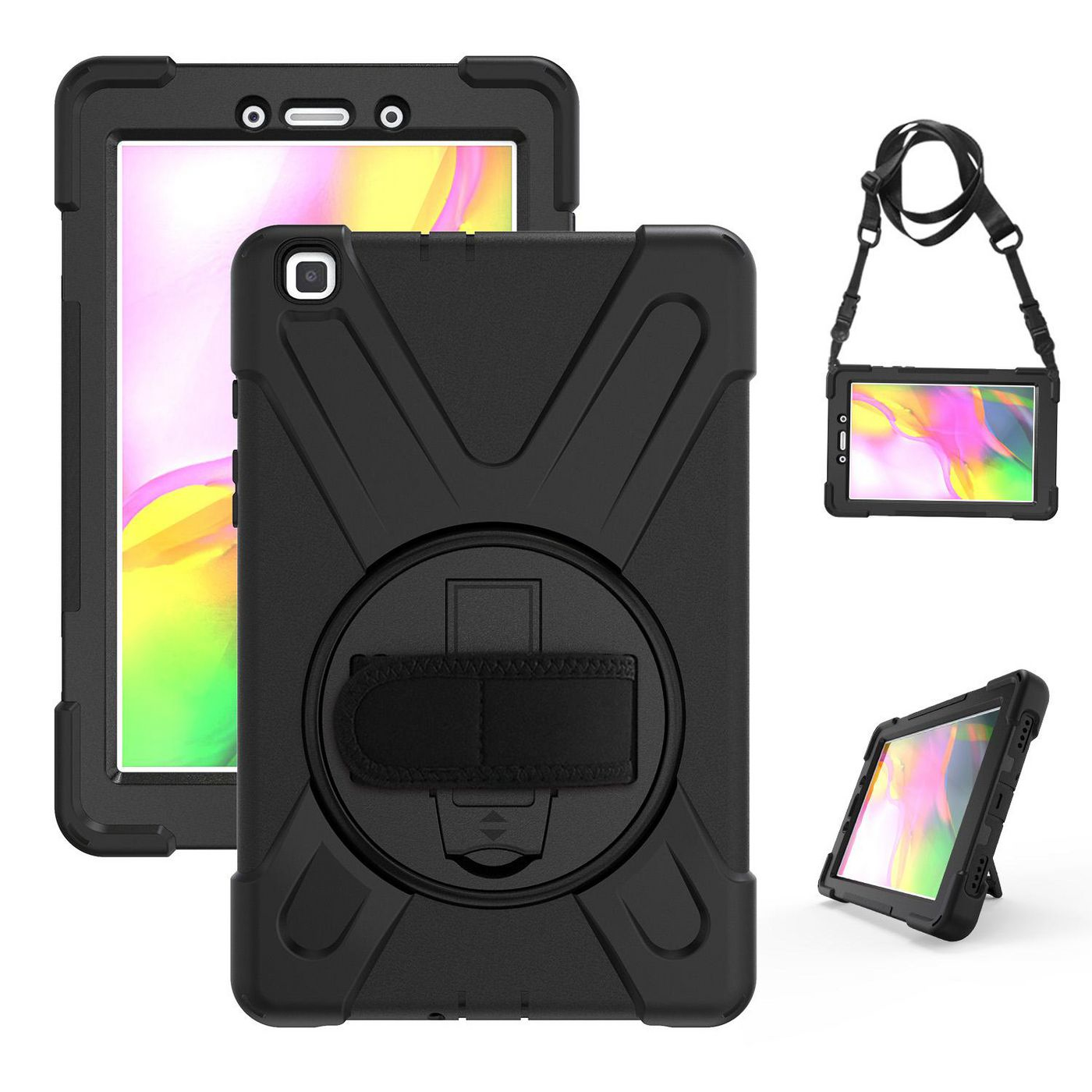 eSTUFF AUSTIN Defender Case for Samsung Galaxy Tab A 8.0 - Black – image 3