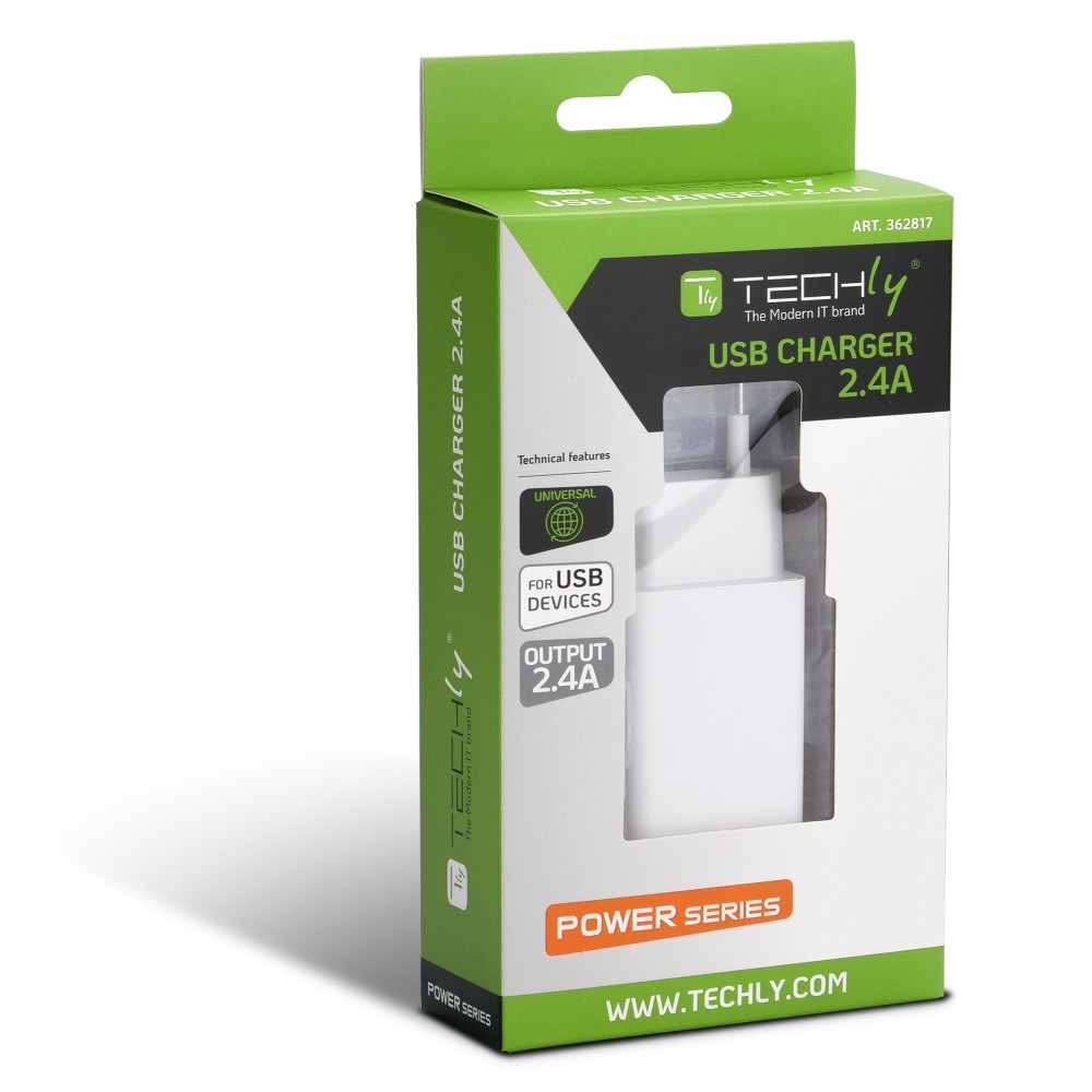 Techly USB-A Wall Charger – image 2