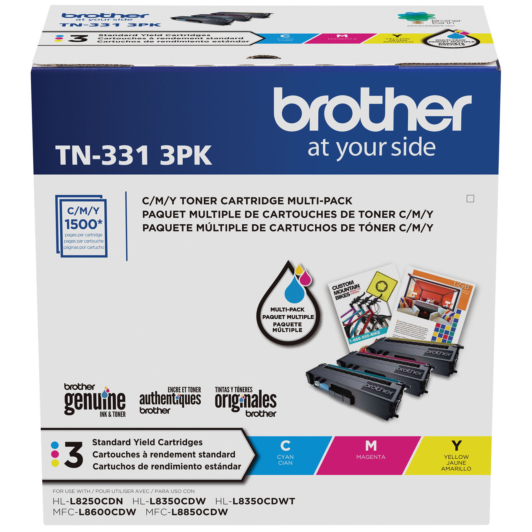 Brother TN-3313PK toner cartridge 3 pc(s) Original Cyan, Magenta, Yellow – image 2