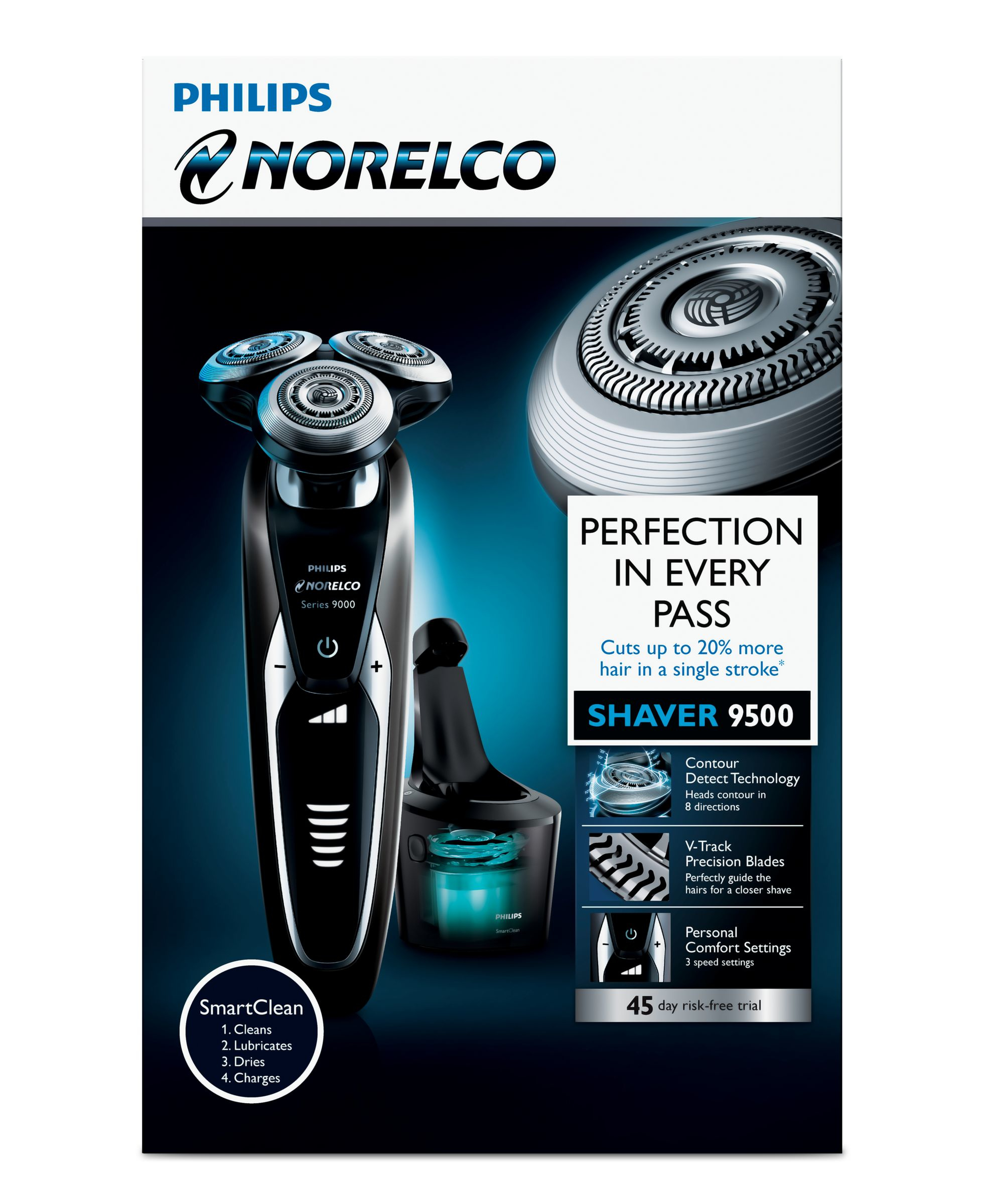Philips Norelco Shaver 9500 S9531/84 men's shaver Trimmer Black – image 2