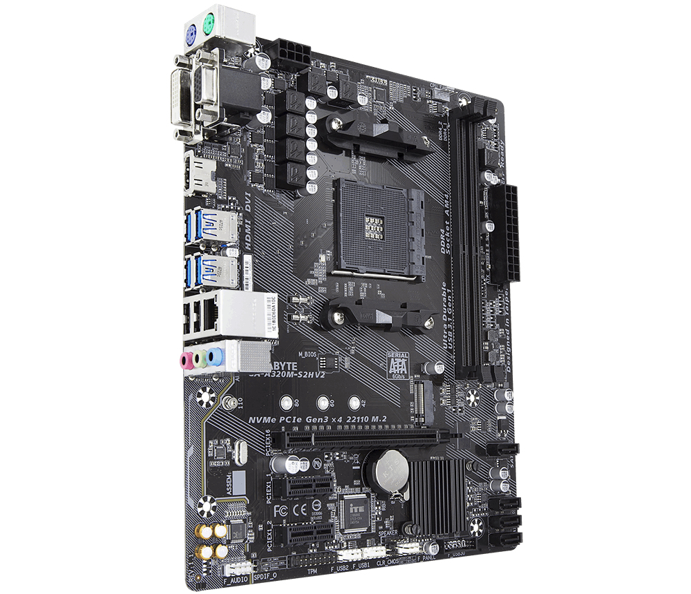 GIGABYTE GA-A320M-S2H V2 (rev. 1.1) – image 1