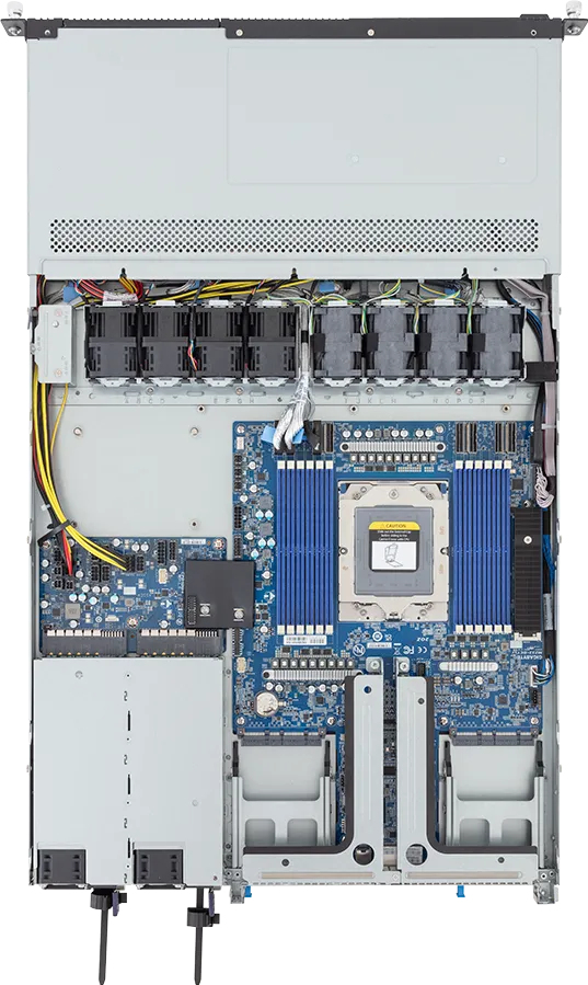 GIGABYTE R163-Z34-AAH1 AMD SoC Socket SP5 Rack (1U) Black, Steel – image 3