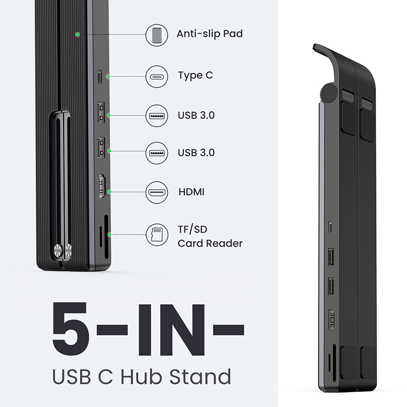 Ugreen X-Kit Docking Station USB-C to 2*USB3.0+HDMI+SD+TF Card Reader – image 8