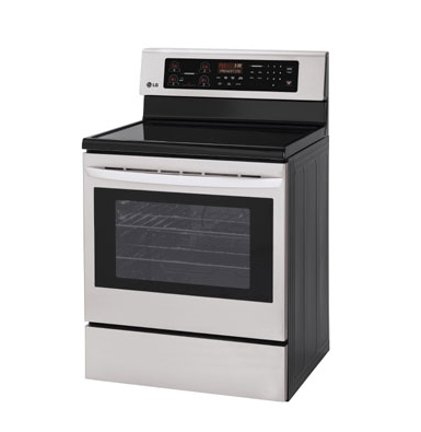 LG LRE6321ST cooker Freestanding cooker Electric Black, White – image 3