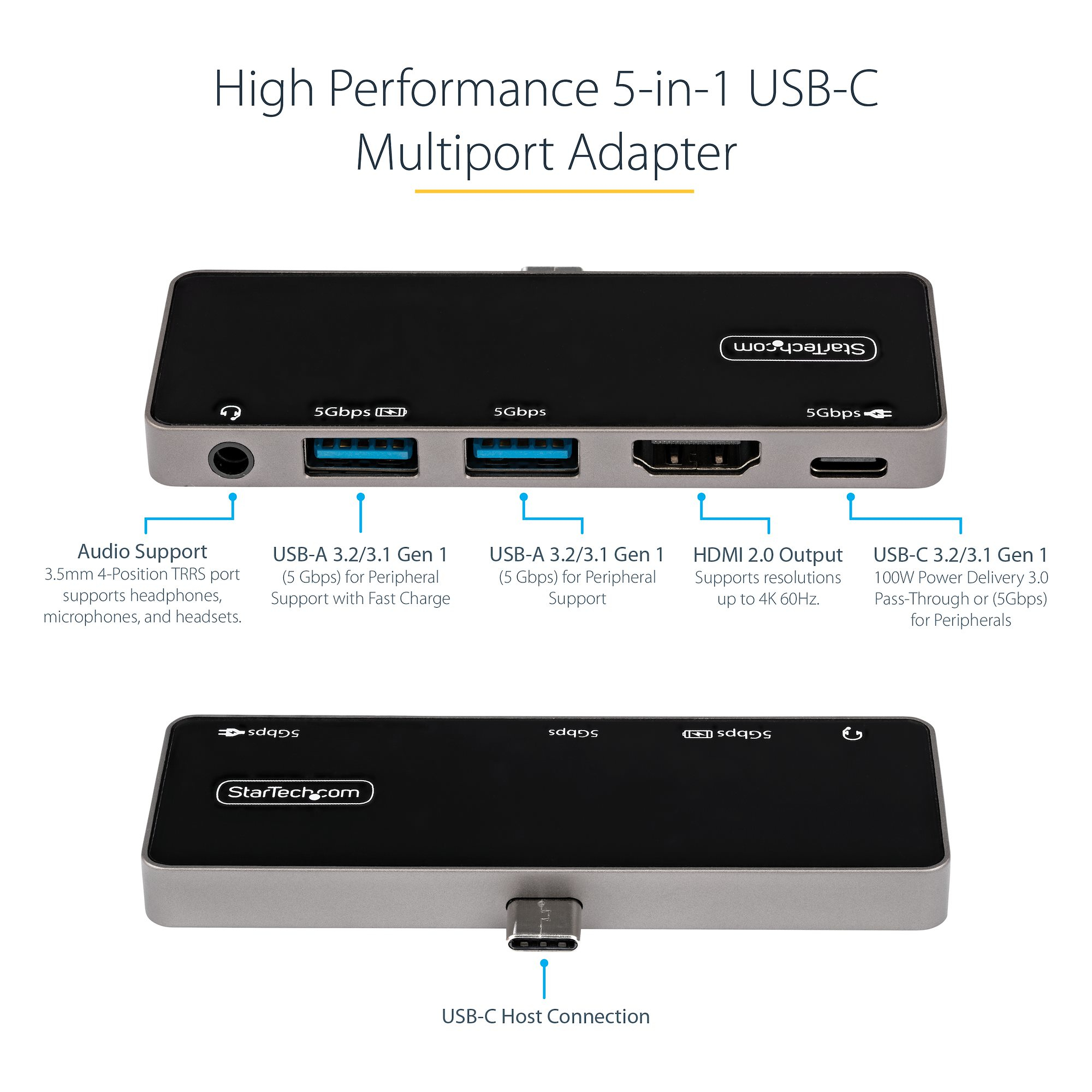 StarTech.com USB C Multiport Adapter - USB-C to 4K – image 6