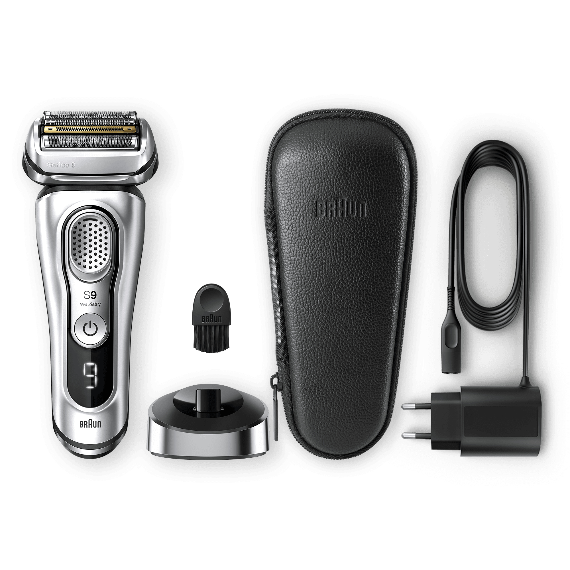 Braun Series 9 9359s Latest Generation Electric Shaver, Charging Stand, Case, Silver – image 6