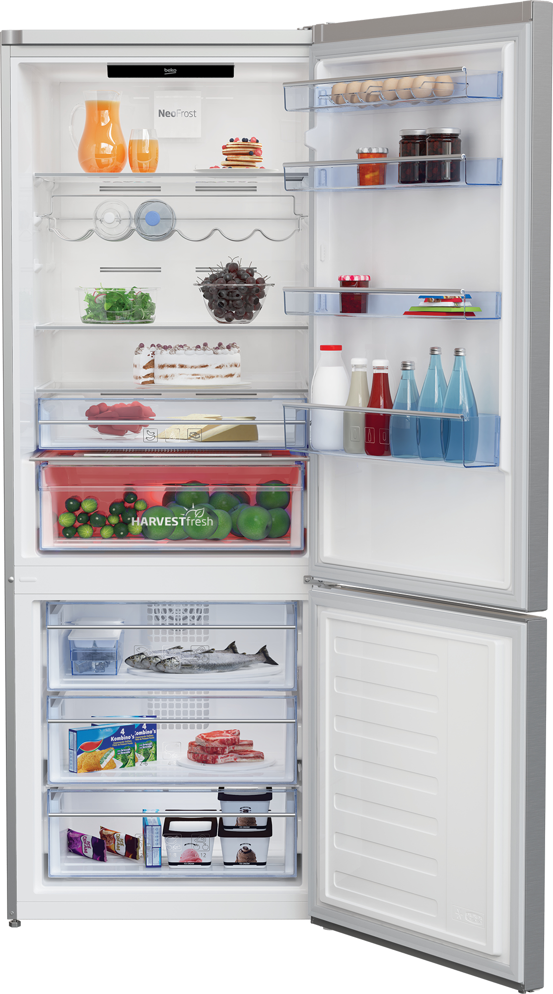 Beko KG560E50ZXPCHN fridge-freezer Freestanding – image 4
