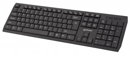 Manhattan 178723 keyboard USB QWERTY Black