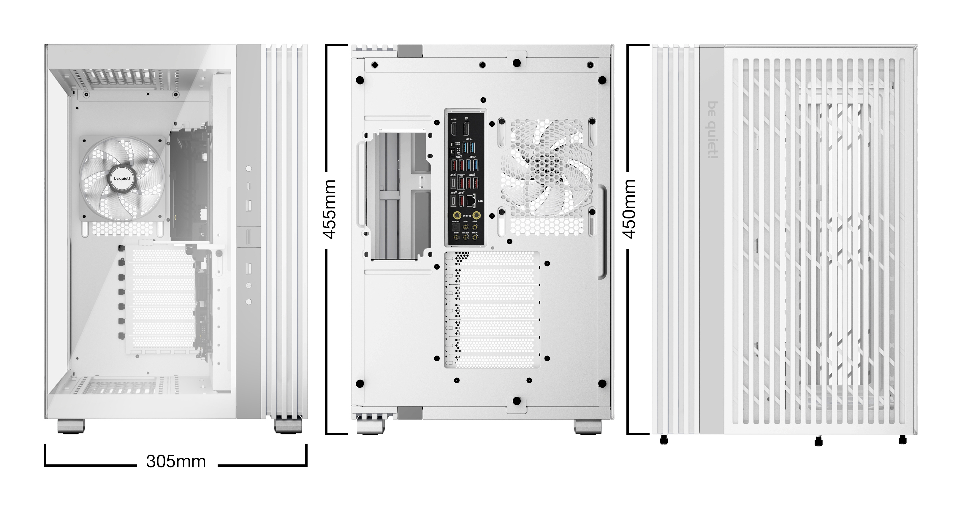 be quiet! LIGHT BASE 600 LX White Midi Tower image 2