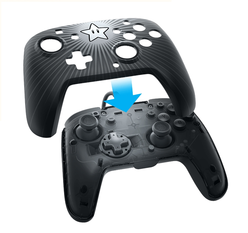PDP Faceoff Wired Pro Controller- Star Mario – image 5