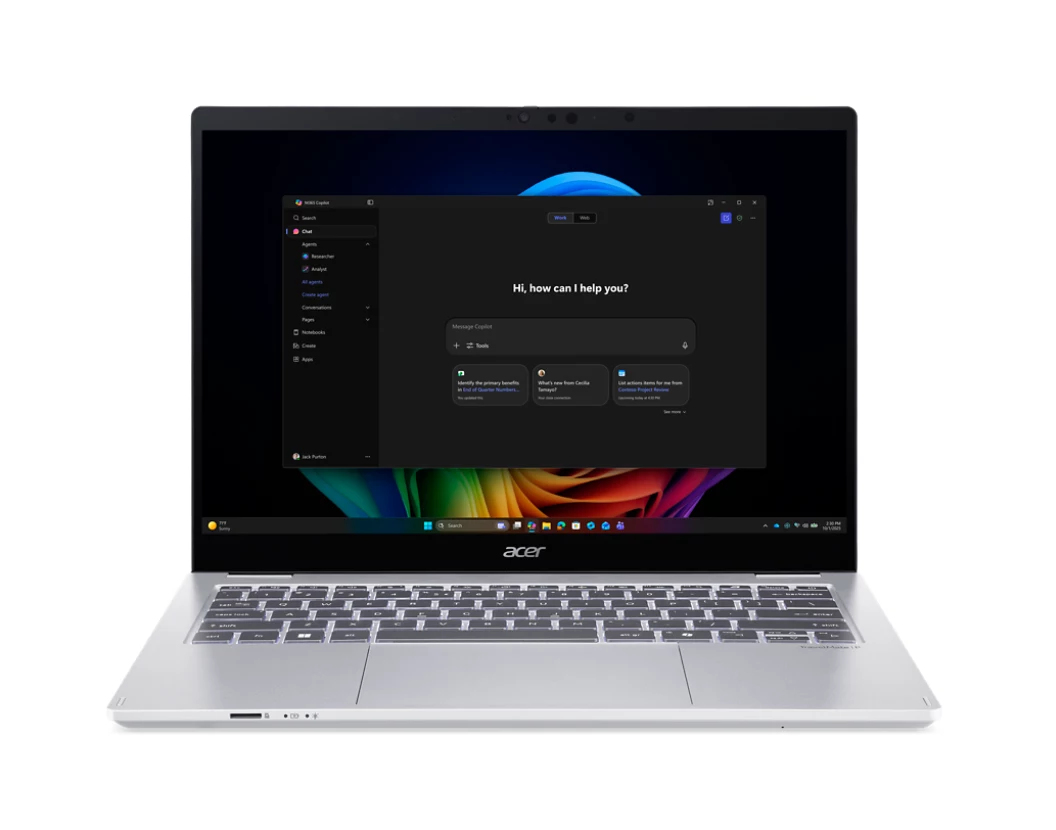 Acer TravelMate P4 TMP414RN-56-578M Copilot+ PC Intel Core Ultra 5 325 Laptop 35.6 cm (14") NX.BXAAA.002