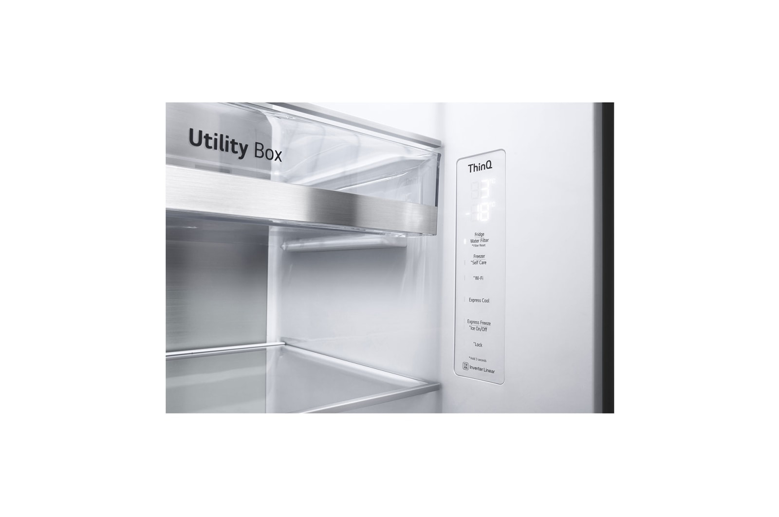 LG GSLV90MCAE side-by-side refrigerator Freestanding – image 8