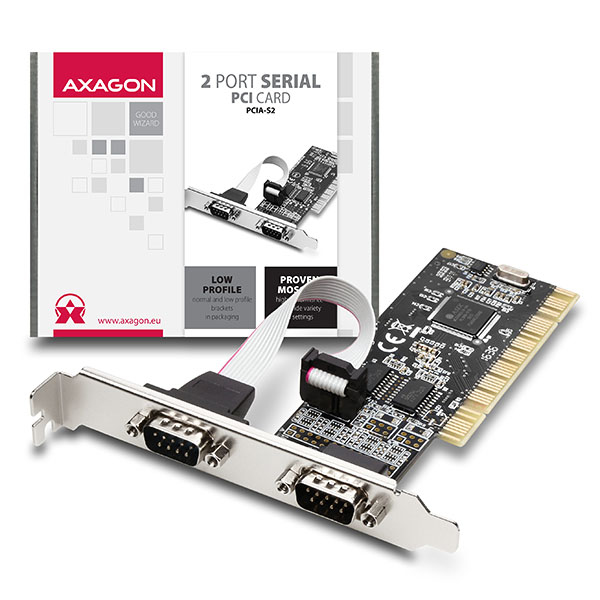 Axagon PCIA-S2 interface cards/adapter Internal Serial – image 5