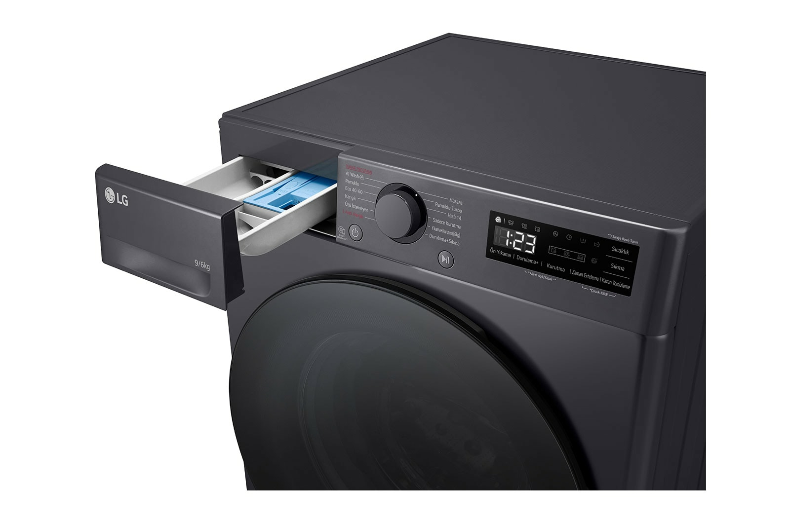 LG F4Y5VRPYJ washer dryer Freestanding Front-load Silver – image 6