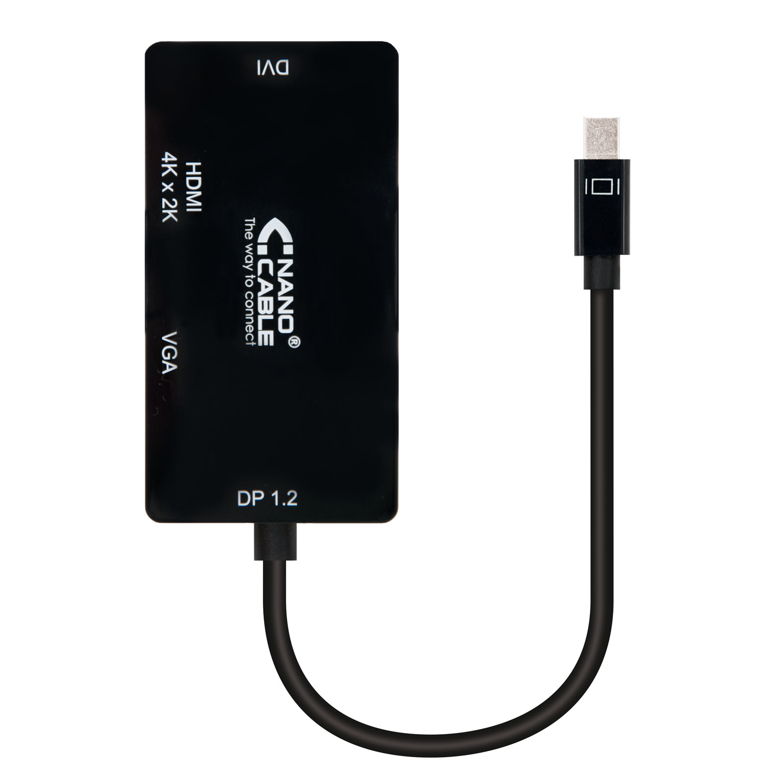 Nanocable 10.16.3302-BK cavo e adattatore video 0,15 m Nero