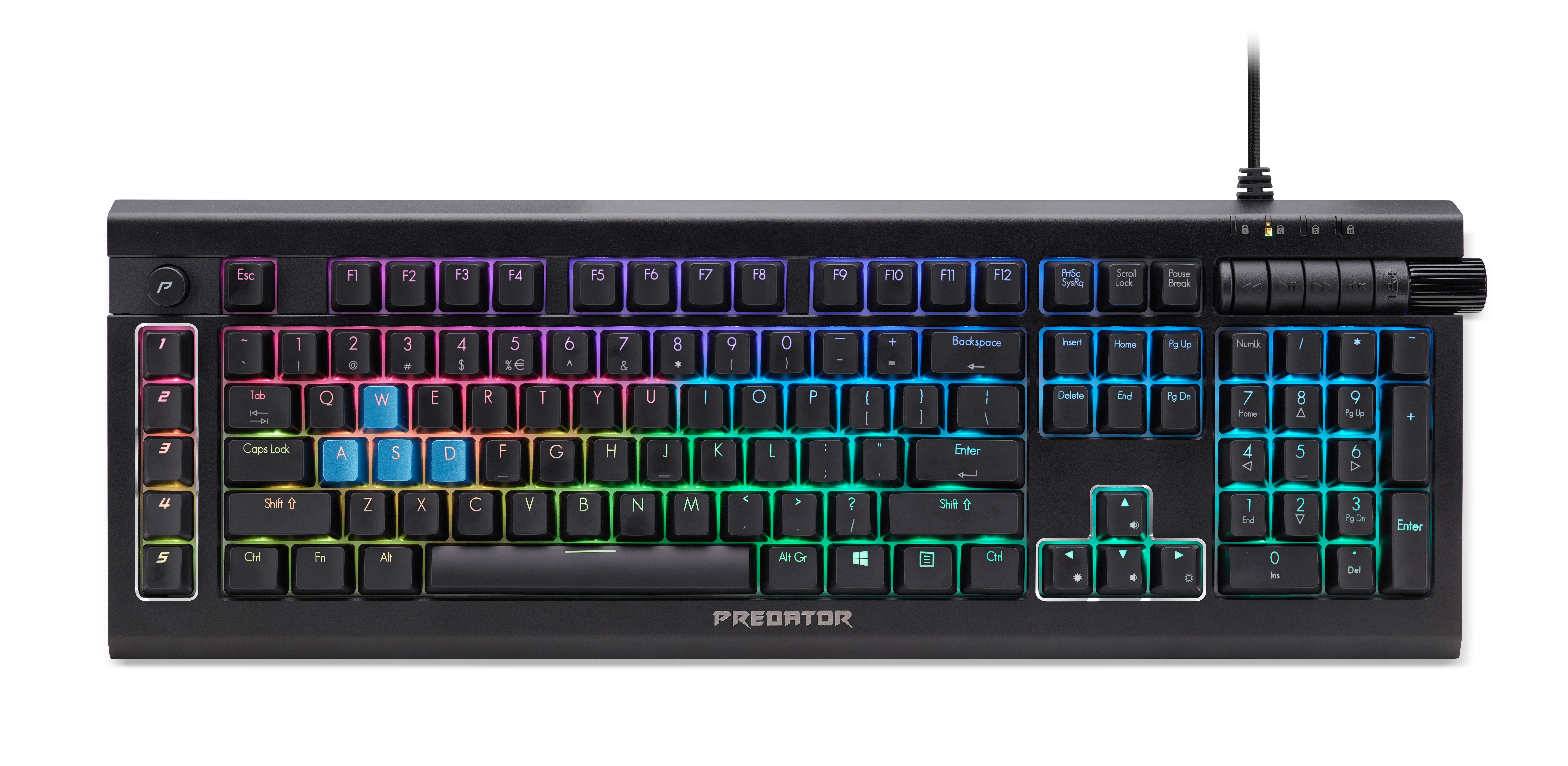 Acer Predator Aethon 500 Gaming - Keyboard - backlit - key switch: blue